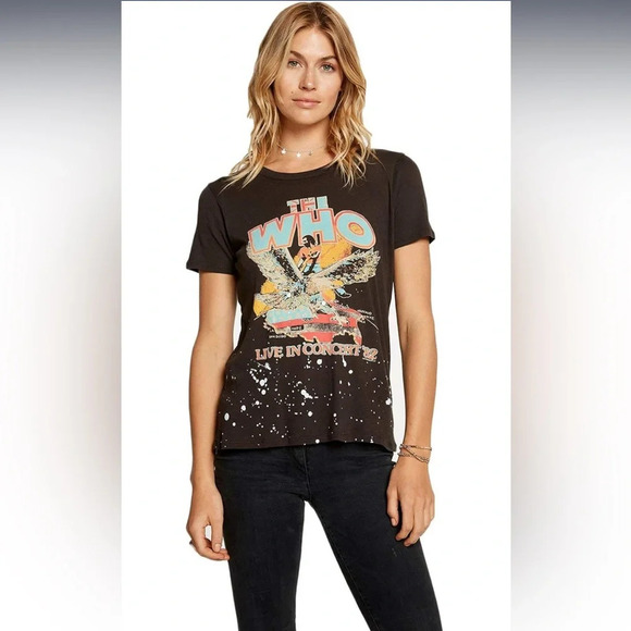 the Who band tshirt by chaser size small EDGY FEMININE - Picture 1 of 9